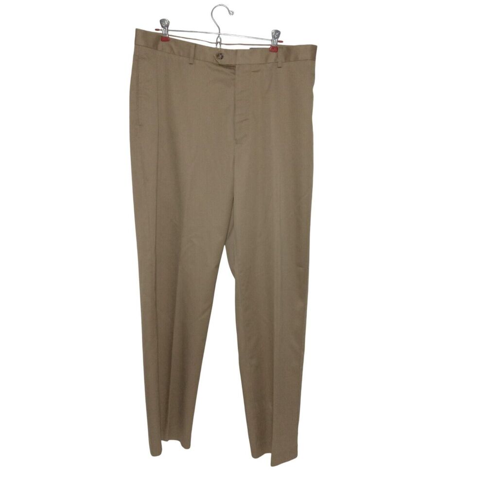 Daniel Cremieux Men's Signature Collection Khaki Flat Front Pants Size 36x32